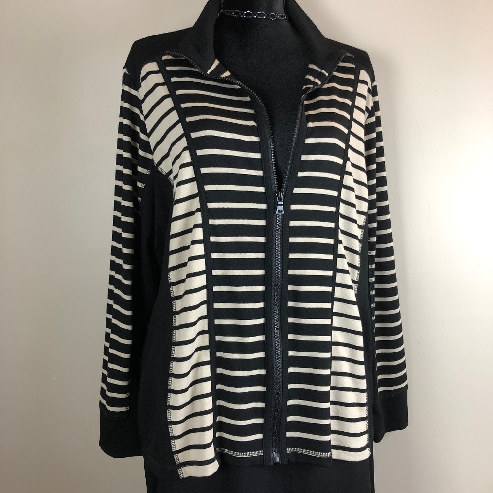 Ruby Rd. Sport Jacket Black and Tan Size 1X